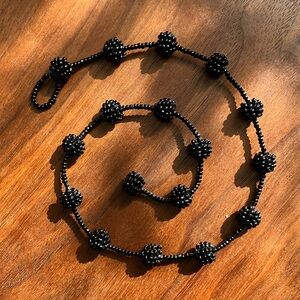 Black Beaded Necklace